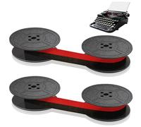 pangutheos 2 Pieza Cinta Máquina de Escribir, 10M x 13MM Cinta Universal de Escribirs para GR-4 Modelos y Otras Máquinas de Escribir Antiguas (Rojo)
