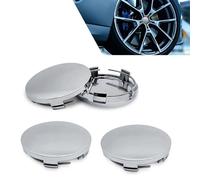 PANGUYN 4 Pcs Tapas Centro Tapacubos para Audi Q3 (8U Facelift 2014) 2014-2018 69mm, Tapas para Llantas Juego de Tapacubos Tapas de Rueda de Centro Centrales Llantas,Silver
