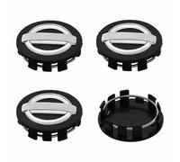 PANGUYN 4 Pcs Tapas Centro Tapacubos para Nissan 54mm Versa 2012-2024 2025, Tapas para Llantas Juego de Tapacubos Tapas de Rueda de Centro Centrales Llantas,Black