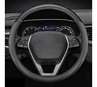 PANGUYN Funda Volante Coche para Hyundai Santa Fe Typ TM AB Bj. 11/2020, Funda Volante Cuero 37-38cm Antideslizante Transpirable Cubierta de Volantes Forma D,O