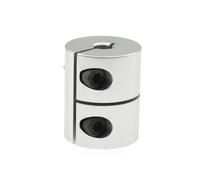 Pangyoo 1 Uds D16 L16 acoplador de eje rígido 2mm 4mm 5mm 6mm 8mm abrazadera de acoplamiento de servomotor paso a paso for impresora 3D(2X6mm)