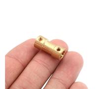 Pangyoo 1 Uds D9L20 Acoplamiento del eje del Motor Flexible de latón y Metal 9mm de diámetro 20mm de longitud acoplador del conector de transmisión del eje de conexión(3mm to 5mm)