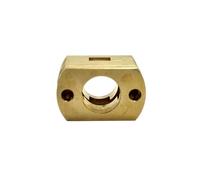 Pangyoo 1 unidad de acoplamiento de latón T8, acoplador de revisión de tornillo de plomo, impresora 3D, eje Z, acoplamiento de eje de varilla de tornillo