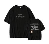 Panic Album Camiseta Soporte Impreso Merch Algodón Camisa Unisex(Black,M)