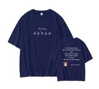 Panic Album Camiseta Soporte Impreso Merch Algodón Camisa Unisex(Blue,3XL)