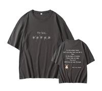 Panic Album Camiseta Soporte Impreso Merch Algodón Camisa Unisex(Gray,L)