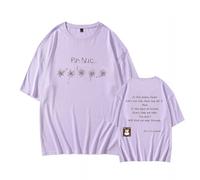 Panic Album Camiseta Soporte Impreso Merch Algodón Camisa Unisex(Purple,M)