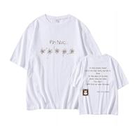 Panic Album Camiseta Soporte Impreso Merch Algodón Camisa Unisex(White,2XL)