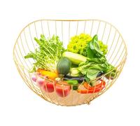 Panier à fruits en fil noir, organisateur de rangement de cuisine, bol multifonctionnel avec Design ouvert, support à fruits et légumes, accessoire de Style moderne, panier pour , collations et u