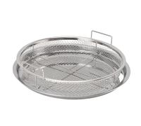 Panier de Friteuse Bac à Légumes Four Poêle à Frire à Air Panier de Four Plateau à Frire Poêles en Acier Inoxydable Cuisson Accessoires de Support de Remplacement Airfryer Ustensil