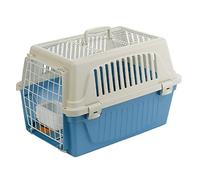 Panier de transport pour chats ATLAS 10 OPEN - Plastique - Porte métal - Coussin et abreuvoir - FERPLAST