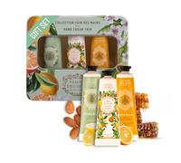 Panier des Sens - Regalo -Trio de cremas de manos naturales - 3x30 ml Almendra, Miel y Provence - Mini crema de manos - Pack cremas mujer regalo con un 97% de ingredientes naturales - Regalo para ella