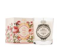 Panier des Sens - Vela Perfumada Rosa Calmante - Velas de Aromaterapia - Vela Decorativa de Vidrio - Fragancia Floral - Vela Natural y de Larga Duración Hecha en Francia - Cera Vegetal - 180g