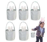 Panier D'oreille De Lapin | Paniers De Pâques Drôles D'oreille De Lapin Réutilisables | Panier De Lapin De Pâques pour L'école des, Fournitures De Fête À La Maison, Décorations avec De Jolies