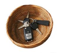 Panier En Rotin | Panier Tissé De Forme Ronde Pour,Bols De Rangement Pour Le Service Des - Pour la Maison, la Salle à Manger, la Cuisine, Légumes, le et le Pique