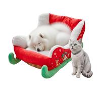 Panier Pour Chat - Lit Traîneau pour Chien,Nid Doudou Isolé pour Hiver Animaux Calme Sommeil Chat Froid Nuits