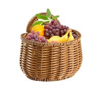 Paniers de Rangement Tressés | Boho Pankets | Paniers de rotin pour le stockage | Panier en rotin, monture murale du panier d'oignon tissé à la principal, bacs de rangement de fruits