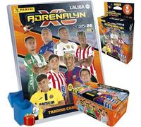 PANINI ADRENALYN XL 25/26 Pack Serie Oro con Deck Box de Regalo, Cartas Coleccionables Fútbol, Incluye Megapack, Box Serie Oro y 8 Sobres