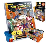 PANINI ADRENALYN XL 25/26 Pack Serie Oro con Deck Box de Regalo, Cartas Coleccionables Fútbol, Incluye Megapack, Box Serie Oro y 8 Sobres