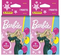 Panini Barbie 65 ME - Blister de 7 bolsillos, 004873KBF7 (Paquete de 2)