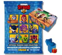 Panini Brawl Stars Pack Coleccionable, Collector's Tin + Megapack Inicio, 60+ Cartas, 9 Edición Limitada, Álbum y Deck Box