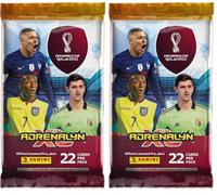 Panini Copa Mundial de Qatar de la FIFA 2022 Adrenalyn XL - Fat Pack (Paquete de 2)