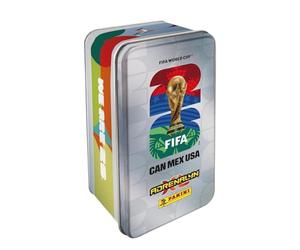 Panini - FIFA World Cup 2026 Adrenalyn XL™ - Tin Box - 192 Cartas + Cartas edición Limitada - para coleccionar y Conseguir Cartas Especiales - 4 Modelos - Entrega aleatoria - Colección Oficial
