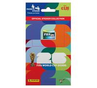 Panini FIFA World Cup 2026 Pegatinas Collection Mini Multipack | 4 paquetes + 4 pegatinas de bonificación | Pegatinas oficiales para coleccionar la Copa Mundial 2026 | Original Panini