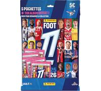 Panini Foot 2025-26 Ligue 1 McDonald's - Pack de Arranque (5 Fundas + álbum de Regalo)