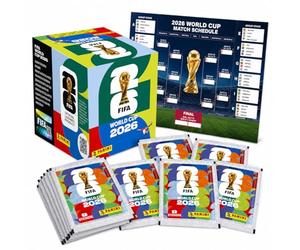 Panini - Juego de pegatinas y planes para la Copa Mundial 2026, diseño de fútbol 2026, con plan de juego (100 bolsas / 700 pegatinas en bolsas individuales)