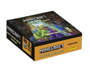 Panini Minecraft Trading Cards 3-Create, Explore, Survive - Caja de 18 Bolsillos, 004734BOX18F