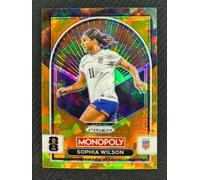 Panini Monopoly World Cup 2026 Sophia Wilson United States Gold Cracked Ice SP Card No. 95