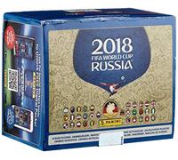 Panini - Mundial Rusia 2018 Caja con 100 Sobres - Versión importada de Alemania [Los números de los cromos de la versión importada Pueden no coincidir con el álbum de la versión española]
