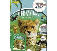 Panini Mundo de Animales-Los Records Álbum + 4 Bolsillos, 004625SPCFGD