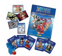 Panini One Piece Rumbo a Egghead, Álbum Coleccionable con 84 Pegatinas, 48 Páginas, Pack Premium con Deckbox de Regalo, Incluye 14 Sobres de Cromos y Stickers Adhesivos