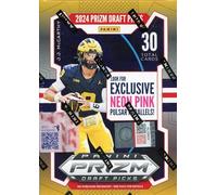 Panini Prizm Draft Picks 2024, paquete de 6 tarjetas coleccionables Hobby Blaster (¡Paralelos exclusivos de púlsar rosa neón!)