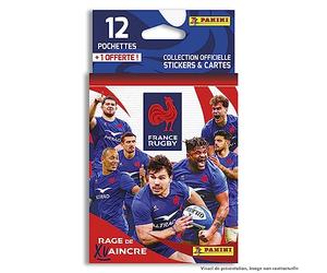 Panini Rugby - Equipo de Francia-Rage de derrotar blíster 12 fundas + 1 oferta, 004729KBF13