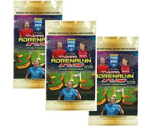Panini Soccer Cards 2024-2025 - Paquete de 3 paquetes Adrenalyn XL World TOP Clubs, tarjetas coleccionables de fútbol para equipos y jugadores | Paquetes coleccionables de fútbol Panini