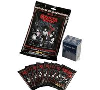 Panini Stranger Things Megapack de Lanzamiento, Colección HC Trading Cards, con 8 Sobres Extra y Deckbox 80 para Guardar los cromos repetidos
