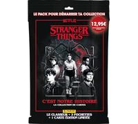 Panini Stranger Things Trading Cards - Pack de Inicio (1 Carpeta + 3 Fundas + 1 Tarjeta de edición Limitada)