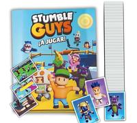 Panini Stumble Guys - Juego completo con álbum, 204 pegatinas, incluye 48 pegatinas especiales y 62 Die-Cut - Colección oficial de Panini para el éxito del juego, para coleccionistas y fans