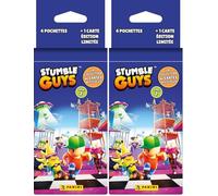 Panini Stumble Guys Trading Cards 2 Blister 4 Bolsillos + 1 Tarjeta de edición Limitada (005222KBF4) (Paquete de 2)