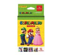 Panini Super Mario 2 Blister 13 Packs + 1 Pack Gratis (70 Stickers) Con Póster, Coleccionables Oficiales