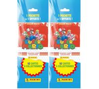 PANINI Super Mario Trading Cards Fat Pack 1 Bolsa comprada + 1 Regalo (Paquete de 2)
