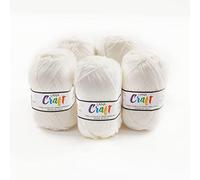 Panini Tessuti, 5 Ovillos de Lana Craft - Hechos en Italia - Disponibles en Muchos Colores para Prendas de Ganchillos n 3.5 and 4-50g 133 m - DIY, Hilados, Lana