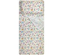 Panini Tessuti Saco de Dormir de Verano con el Nombre Bordado para el jardín de Infancia para niños y niñas de 2 a 6 años - Tejido Acolchado 100% algodón,(Saco de Dormir Conejitos