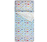 Panini Tessuti Saco de Dormir de Verano para niños y niñas de 2 a 6 años - Tejido Acolchado 100% algodón, para Dormir en la guardería y en casa Saco de Dormir Coches Azules
