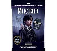 Panini Wednesday Trading Cards - Mystere - Pack de Inicio (1 Carpeta + 3 Fundas + 1 Tarjeta de edición Limitada)