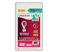 Panini World Cup Copa Mundial 2022 Qatar | Juego de actualización con 79 pegatinas de actualización + 1 gratis | embalaje original
