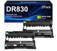 PANINK Unidad de tambor compatible con Brother DR-830 DR 830 DR830 unidad de tambor compatible con impresora HL-L2460DW HL-L2405W HL-L2480DW MFC-L2820DW DCP-L2640DW MFC-L2900DW - 2 unidades